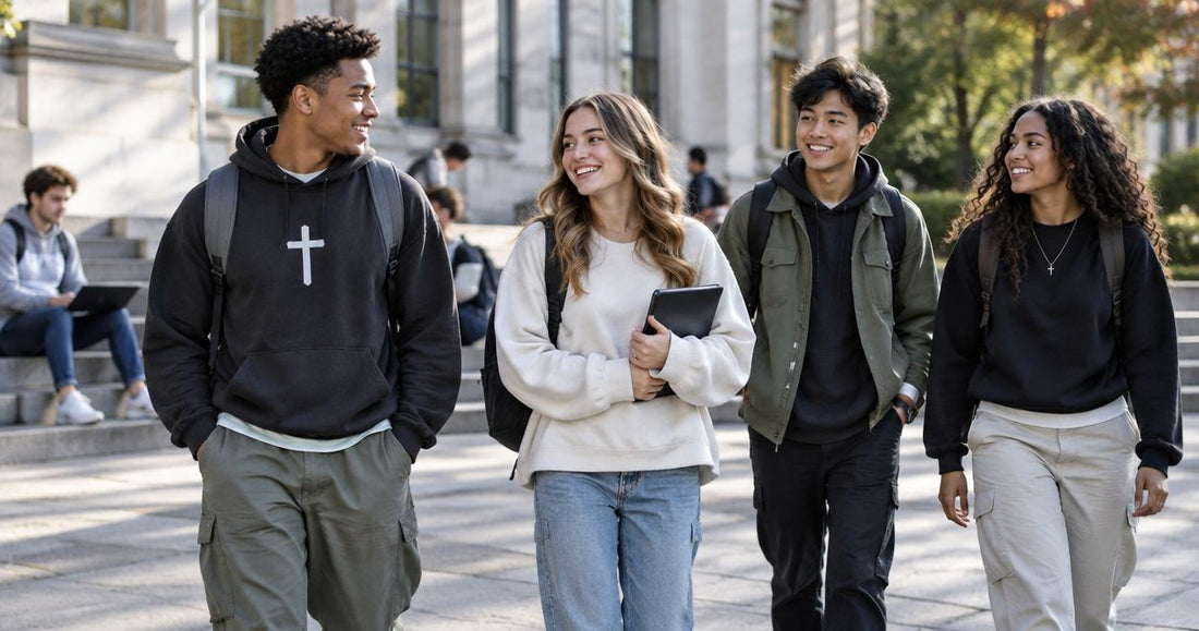 Christian streetwear for college students: campus outfit ideas