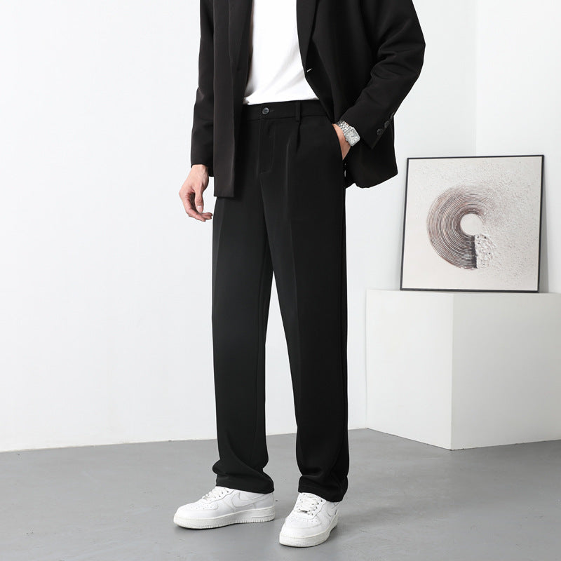 Autumn Casual Versatile Loose Fleece-lined Casual Pants For Men