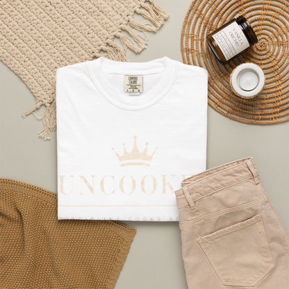 Uncooked Crown T-Shirt — Minimalist Royal Graphic Tee