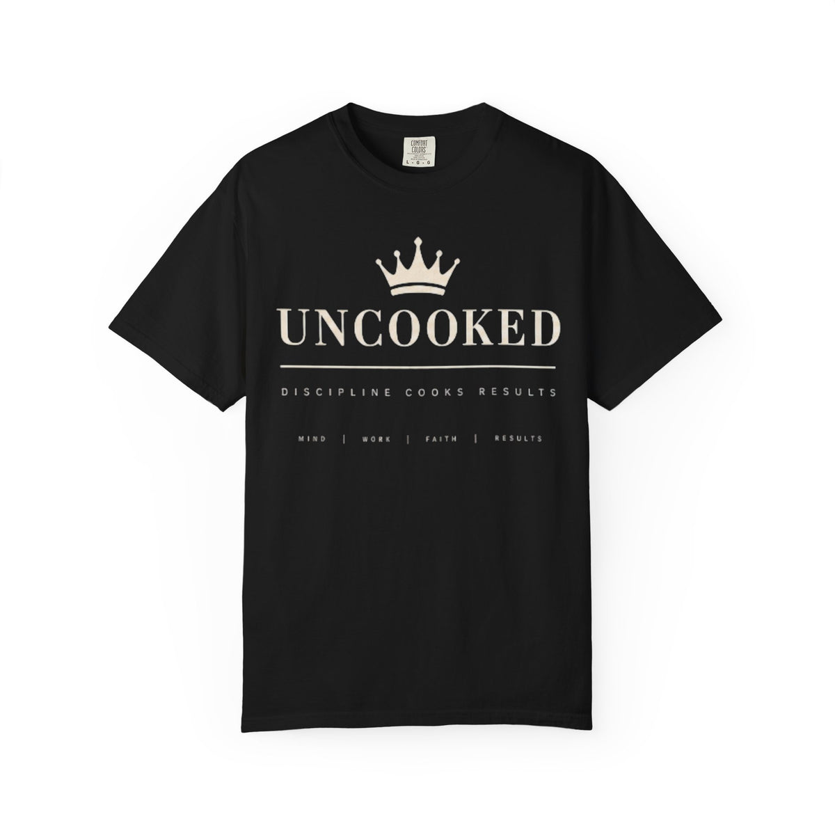 Uncooked Crown T-Shirt — Minimalist Royal Graphic Tee