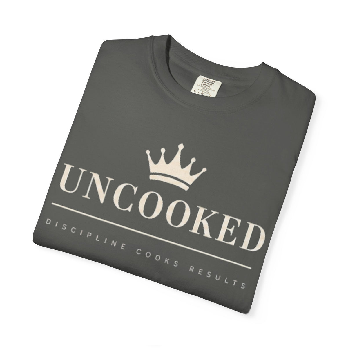 Uncooked Crown T-Shirt — Minimalist Royal Graphic Tee