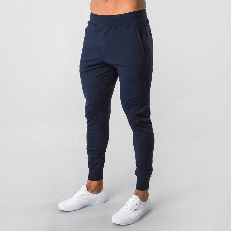 European And American Muscle Trousers Stretch Running Pants