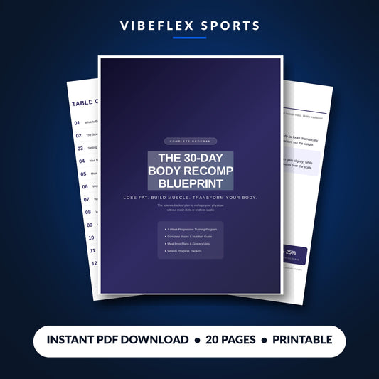 30-Day Body Recomp Blueprint — PDF cover