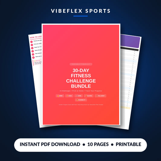 30-Day Fitness Challenge Bundle — PDF cover