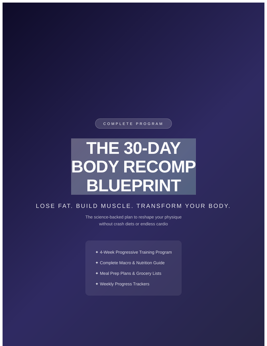 30-Day Body Recomp Blueprint cover