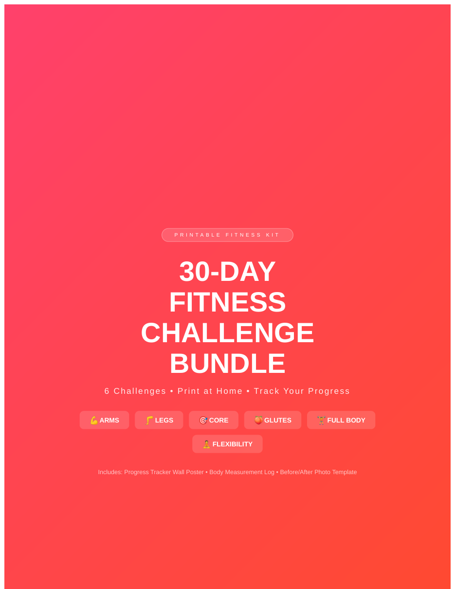 30-Day Fitness Challenge Bundle cover