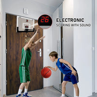 All-Weather Indoor Basketball Hoop, 17"X12" Polycarbonate Hanging Mini Hoop Set