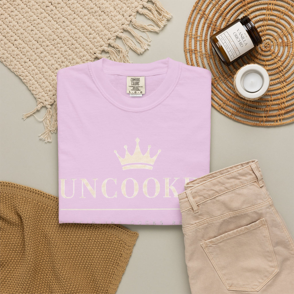 Uncooked Crown T-Shirt — Minimalist Royal Graphic Tee