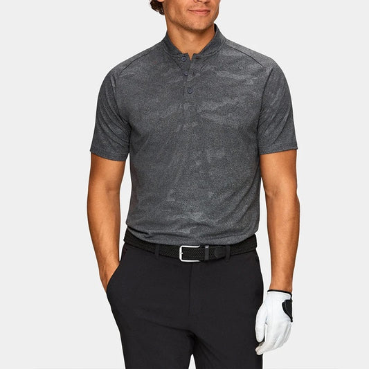 Texture Stripe Golf Polo