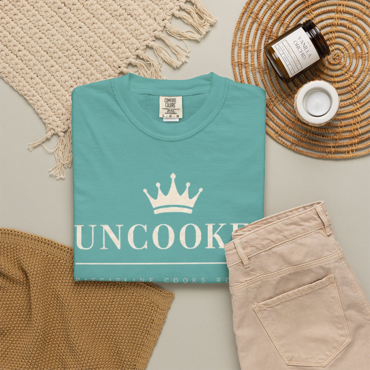 Uncooked Crown T-Shirt — Minimalist Royal Graphic Tee