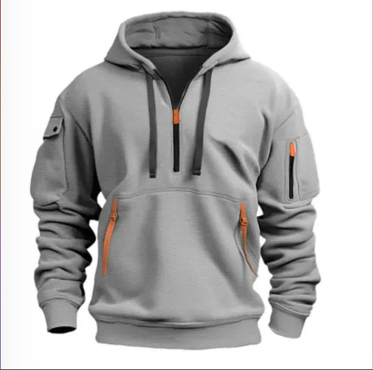 Hooded Sweatshirt Mens Loose Pullover