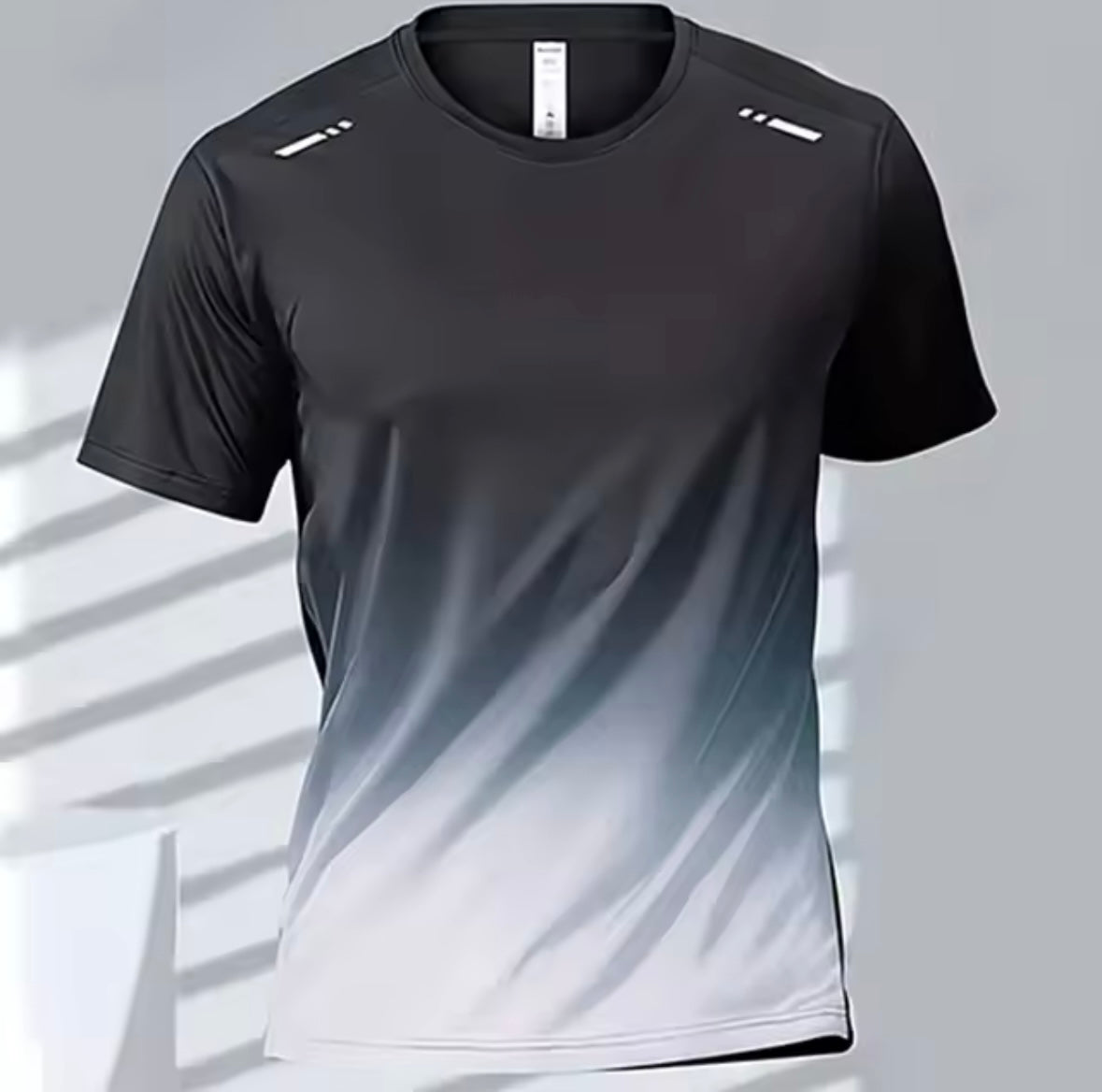 Men's T-shirts Sports Running T-shirt Quick-drying Gradient Short Sleeve