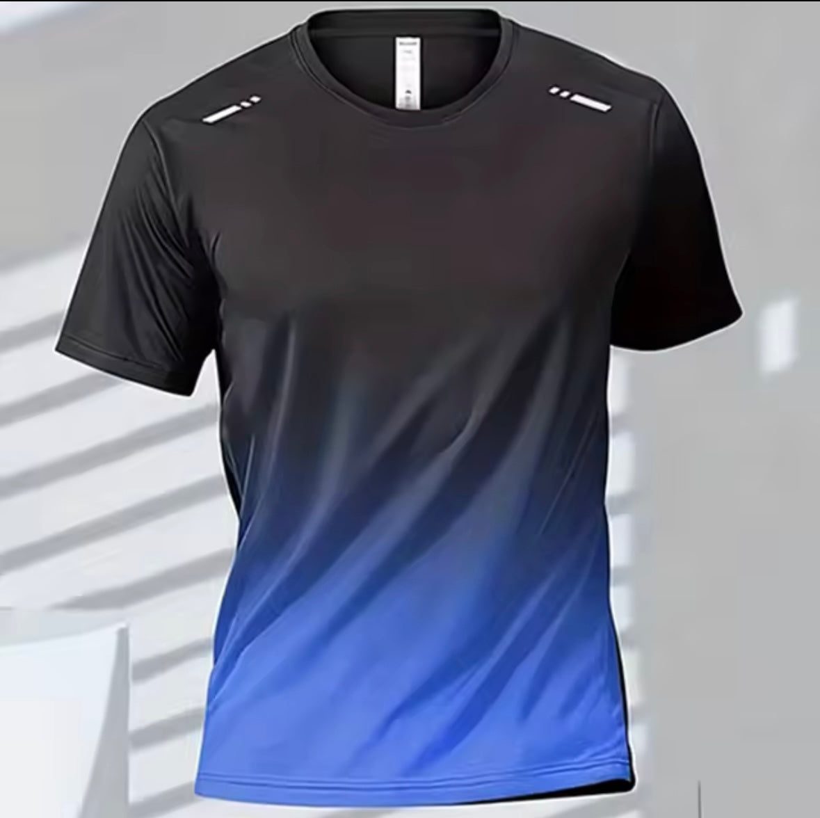 Men's T-shirts Sports Running T-shirt Quick-drying Gradient Short Sleeve