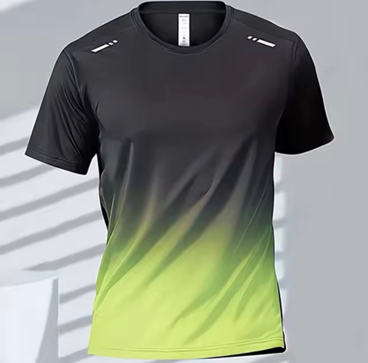 Men's T-shirts Sports Running T-shirt Quick-drying Gradient Short Sleeve