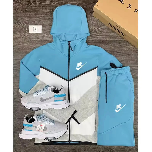 Spring and Autumn Hot Selling Thin Men's Set Casual Youth Sweatshirt Hoodie with Sports Pants Suitable for Outdoor Sports