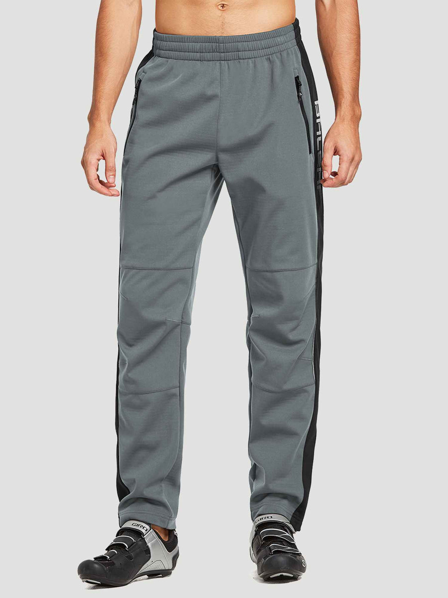 Men's Knit Fleece Cycling Pants - Gray/Black / S