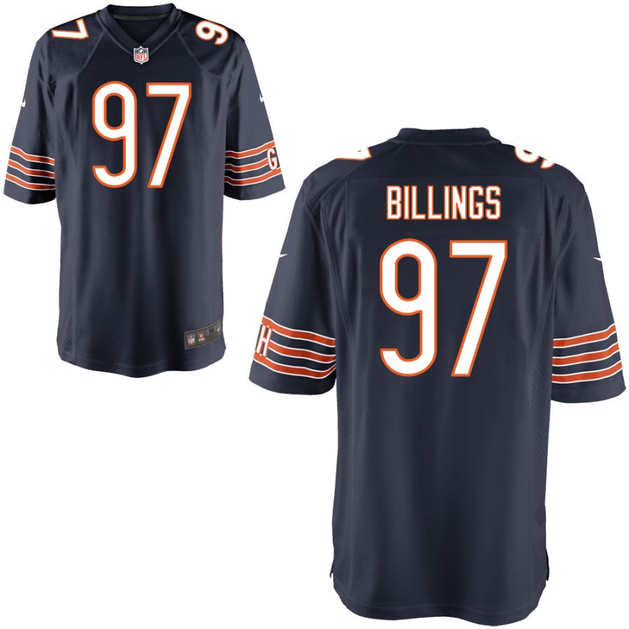 Andrew Billings Youth Nike Navy Chicago Bears Custom Game Jersey