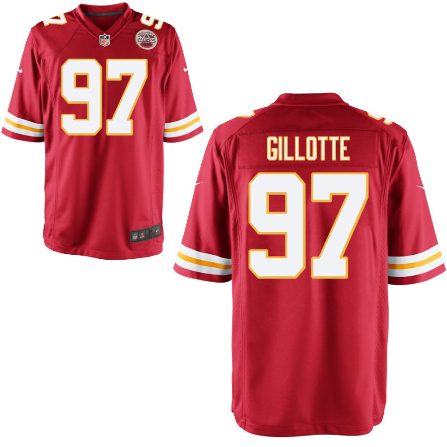 Ashton Gillotte Youth Nike Red Kansas City Chiefs Custom Game Jersey