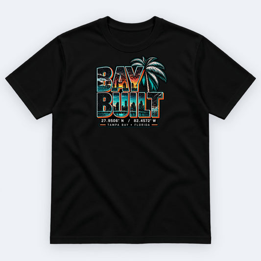 Bay Built Tee — Tampa Bay, Florida — Black