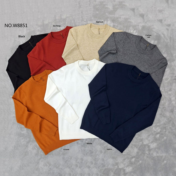 Men's Round Neck Knitted Business Casual Sweater