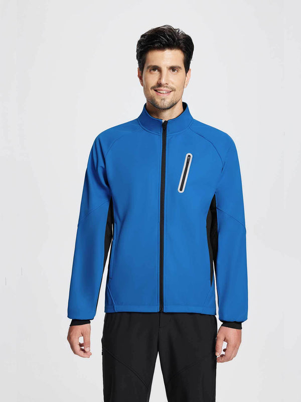 Chaqueta térmica de ciclismo de punto para hombre - Azul marino / L