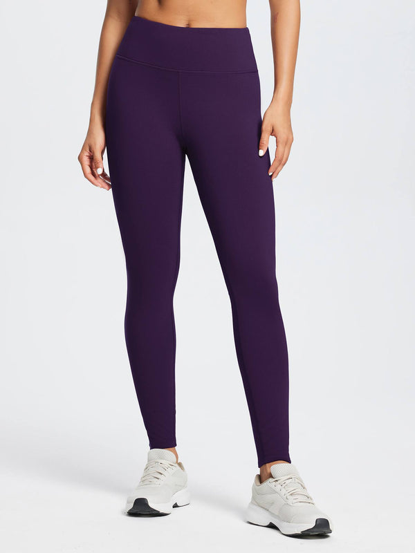 Running Fleece Waterproof Skinny Leggings - Dark Purple / 3XL