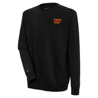 Men's Antigua  Black Washington Commanders Victory Pullover Sweatshirt