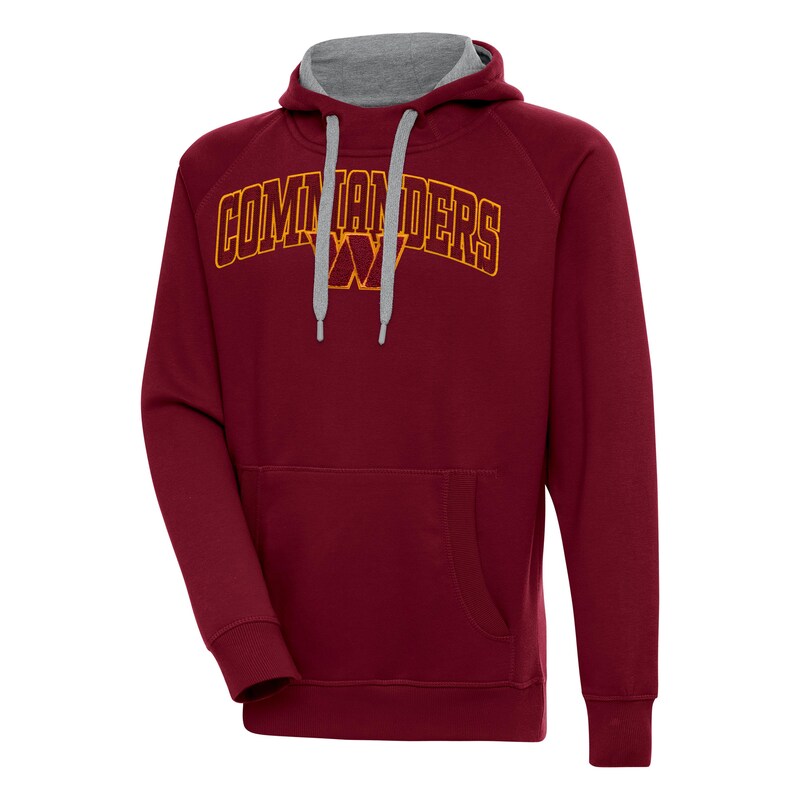 Men's Antigua  Burgundy Washington Commanders Victory Pullover Hoodie