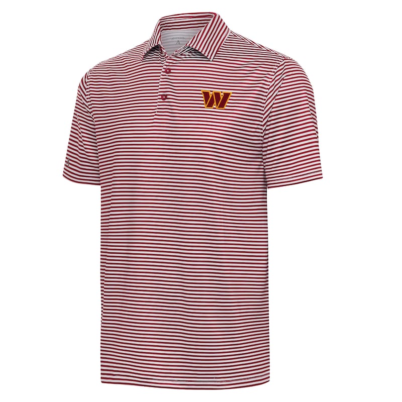 Men's Antigua  Burgundy/White Washington Commanders Skills Polo