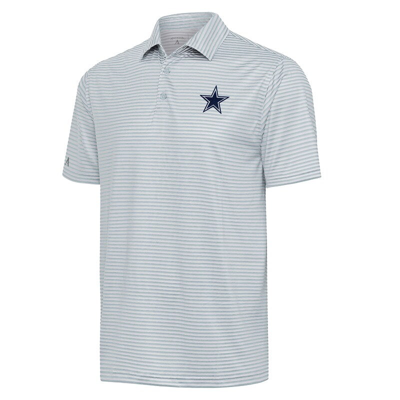 Men's Antigua  Gray Dallas Cowboys Skills Polo