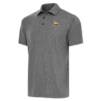 Men's Antigua  Heather Black Minnesota Vikings Par Polo