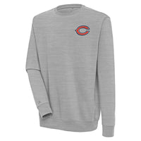 Men's Antigua  Heather Gray Chicago Bears Victory Pullover Sweatshirt