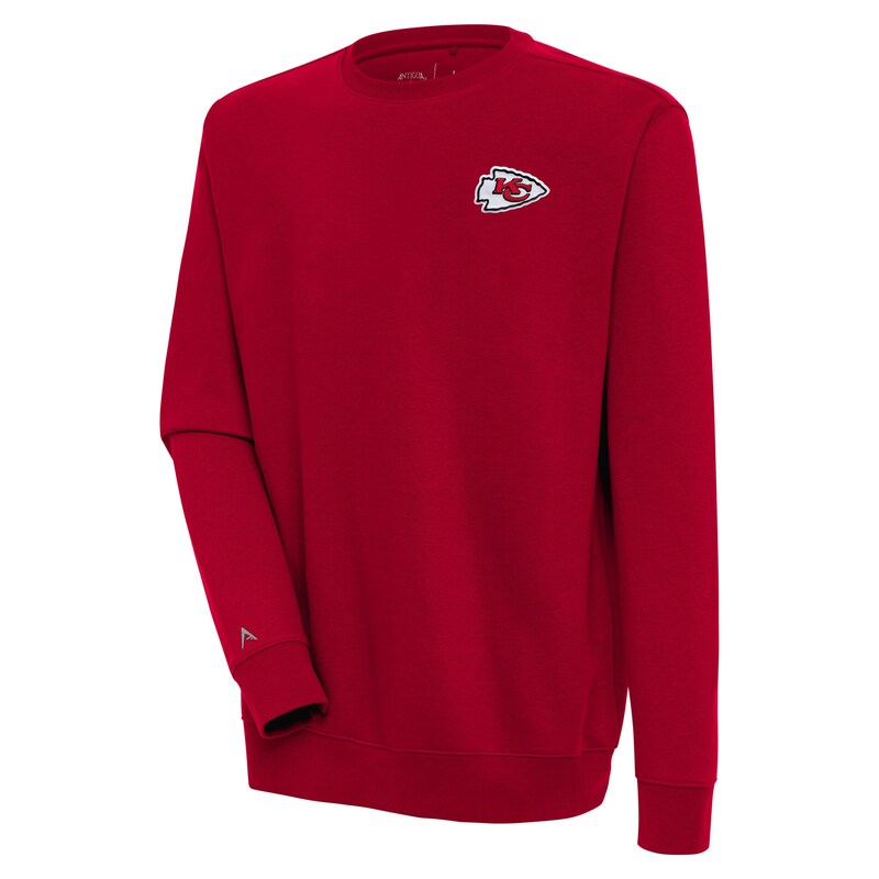 Men's Antigua  Red Kansas City Chiefs Victory Pullover Sweatshirt