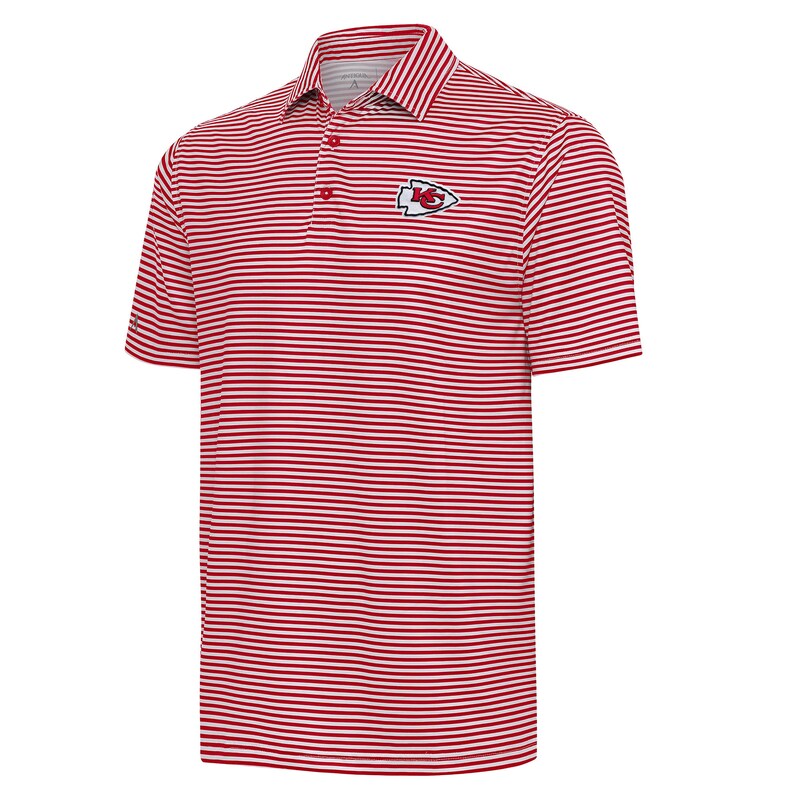 Men's Antigua  Red/White Kansas City Chiefs Skills Polo