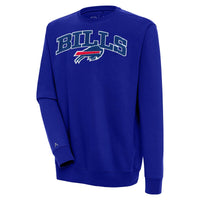 Men's Antigua  Royal Buffalo Bills Victory Chenille Pullover Sweatshirt