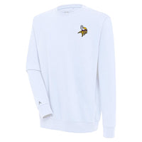 Men's Antigua  White Minnesota Vikings Victory Pullover Sweatshirt