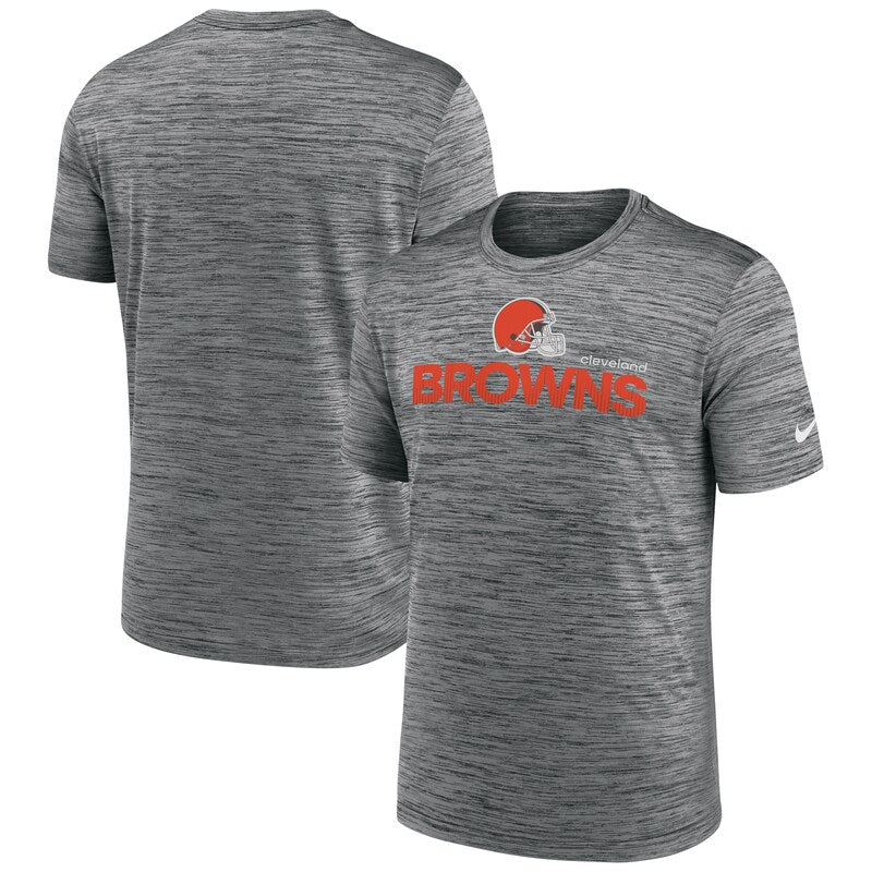 Men's Nike Anthracite Cleveland Browns Blitz Velocity Modern Dri-FIT T-Shirt