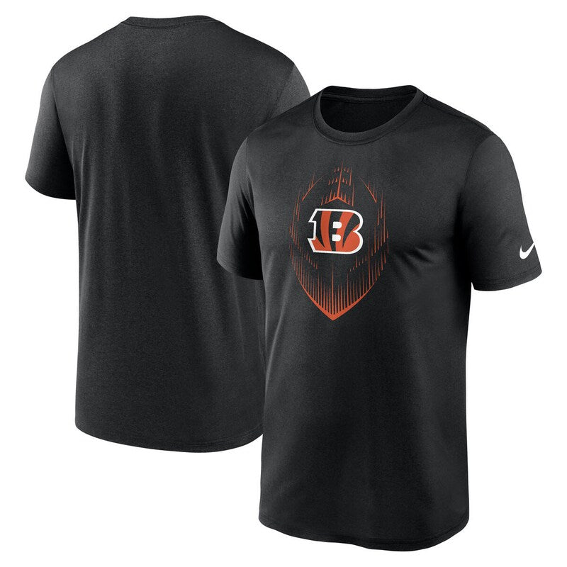 Men's  Nike  Black Cincinnati Bengals Big & Tall Blitz Legend Icon T-Shirt