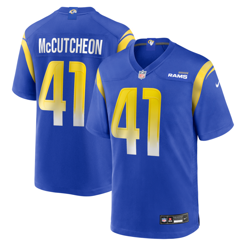 Men's Nike Cameron McCutcheon Royal Los Angeles Rams  Game Jersey