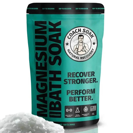 Coach Soak Magnesium Bath Soak | Post-Workout Recovery - Cooling Peppermint Angles90®