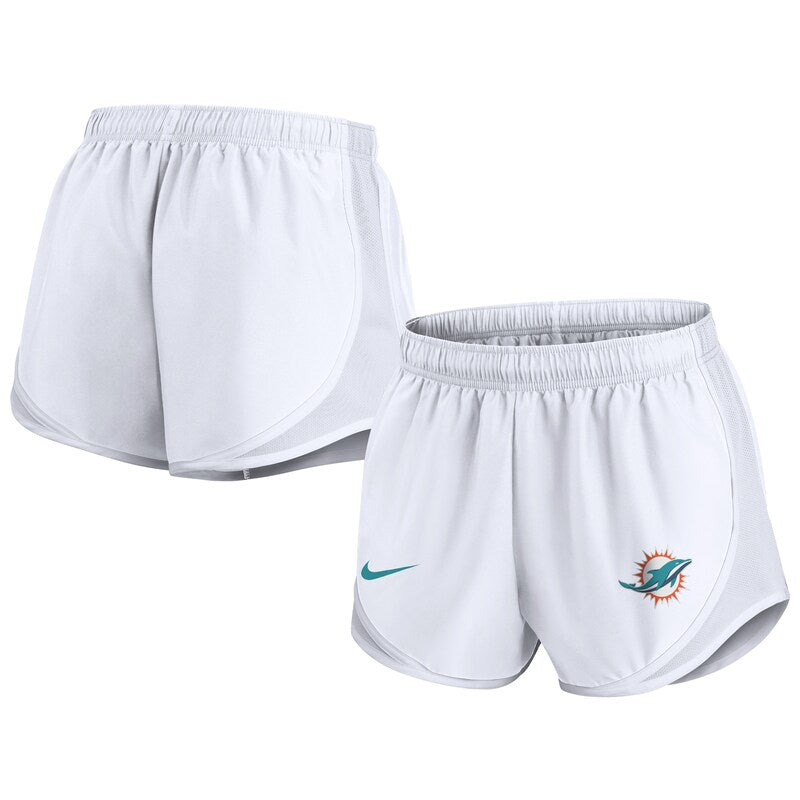Women's Nike White Miami Dolphins Tempo Dri-FIT Shorts